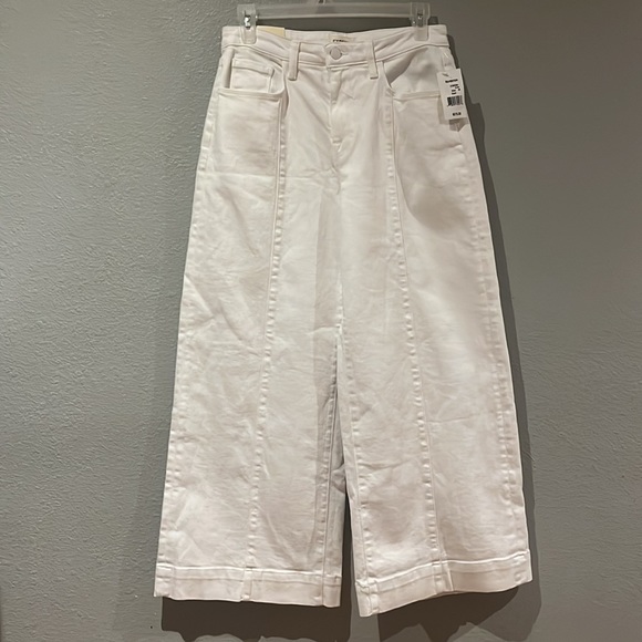 L’agence "Houston" High Rise wide-leg cropped jeans in white - Picture 9 of 15
